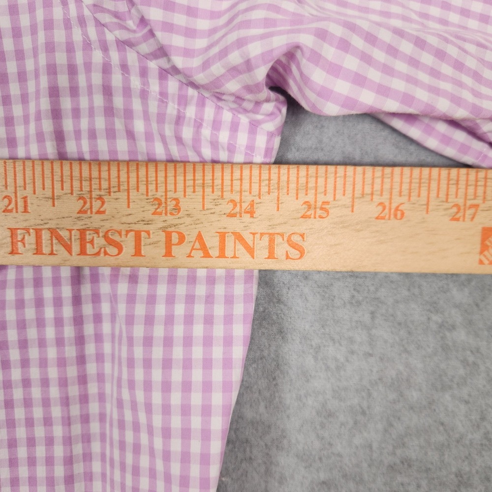 Maus Hoffman Shirt Mens Large Pink Check Pattern Short Sleeve Button Down USA - Picture 12 of 12